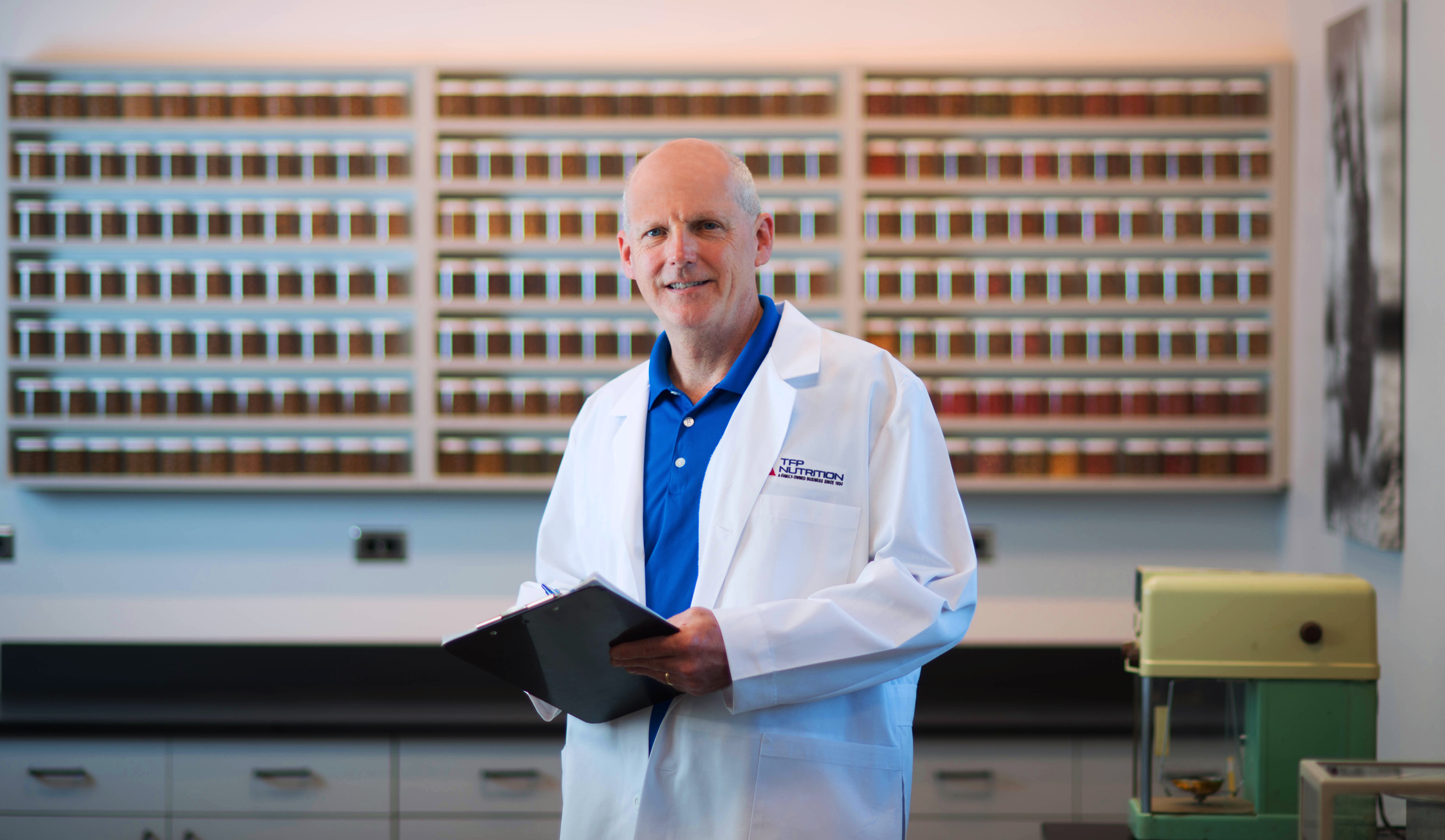 mike compton in lab coat 