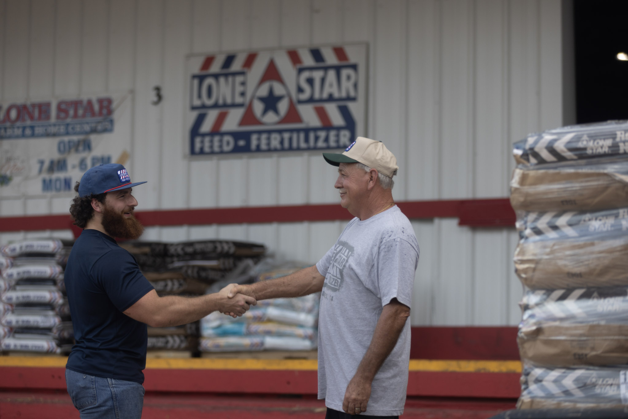 Two men shaking hands