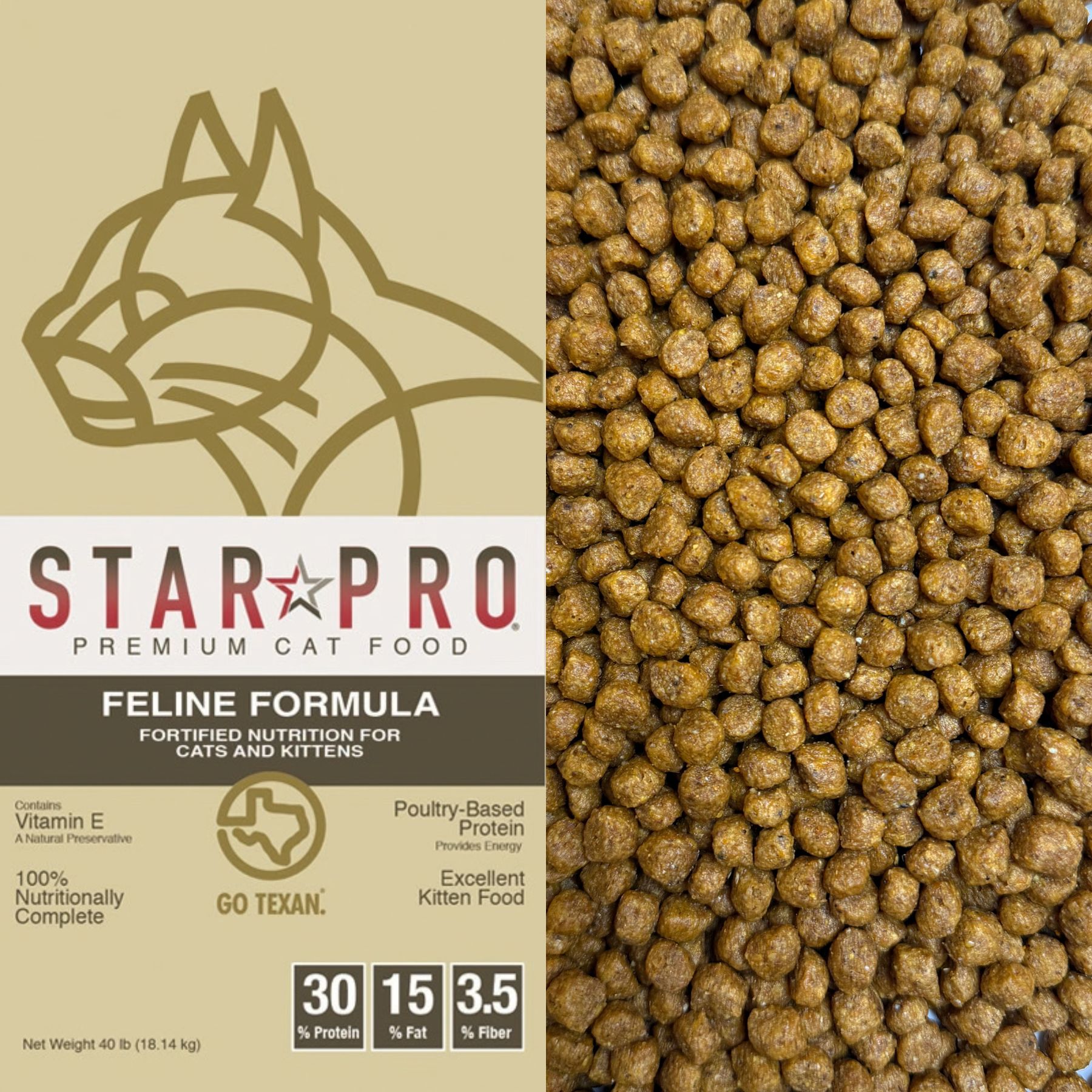 Star Pro Feline bag with food