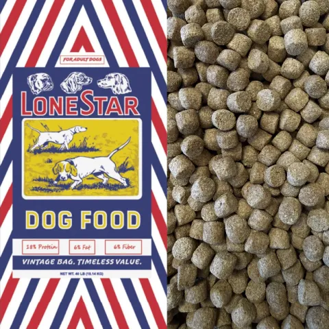 bag food with picture of kibble